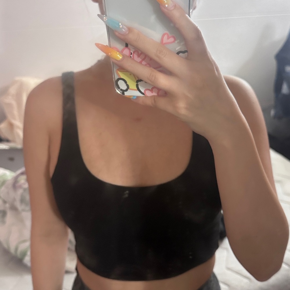 Black crop top